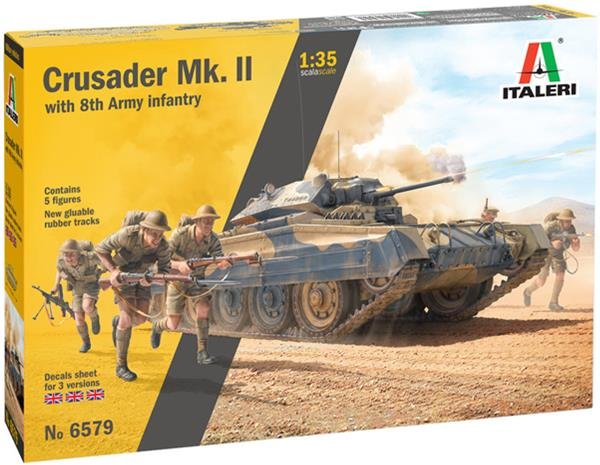 Italeri - Crusader Mk.II with 8th Army Infntry :35