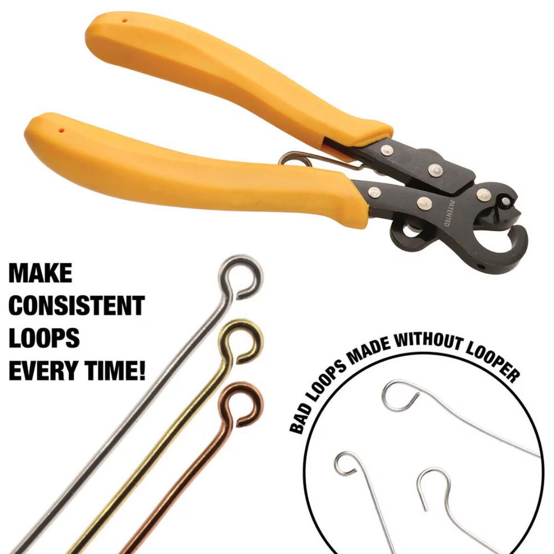 Model Expo Tools - Set of 3 Jackstay Eyebolt makers - One Step Looper Loop Pliers - 1.5mm, 2.25mm, 3.0mm