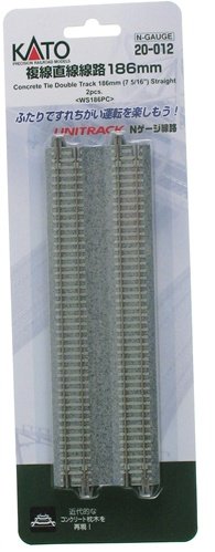 Kato - N 186mm Dbl Straight Track Con