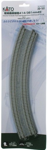 Kato - N 414/381mm Dbl Curve Track Co