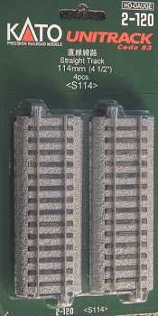 Kato - Ho 114mm 4 1/2 Straight Track