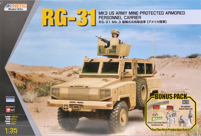 Kinetic - US ARMY RG-31 MK3 1:35