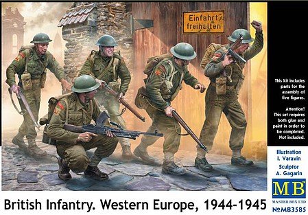 MB - British Infantry w/Weapons '44-45 1:35