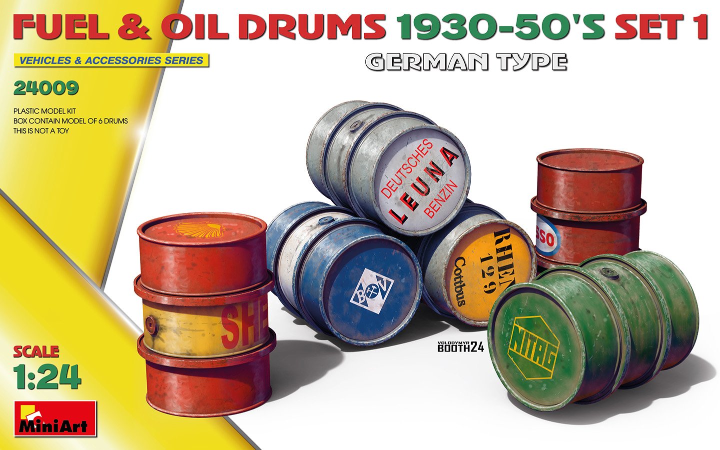 Mini Art - Fuel&Oil Drums 30s-50s Set 1 German 1:24