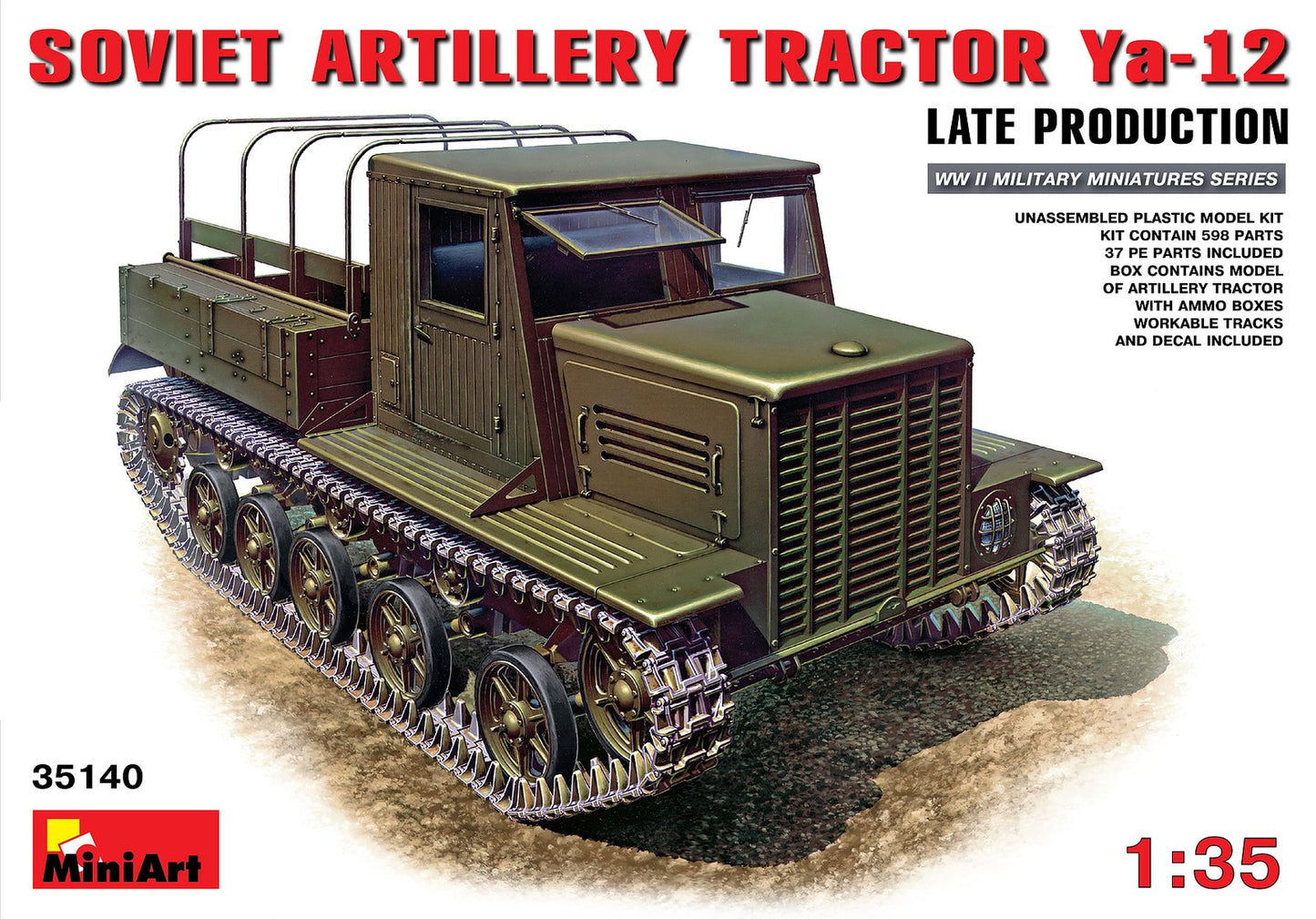 Mini Art - Ya-12 Late Soviet Artillery Tractor 1:35