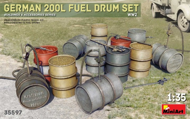 Mini Art - WWII Ger. 200L Fuel Drum 1:35