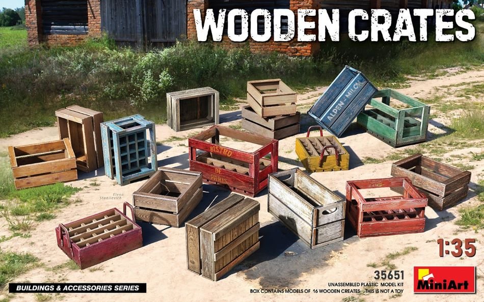 Mini Art - Wooden Crates 1:35