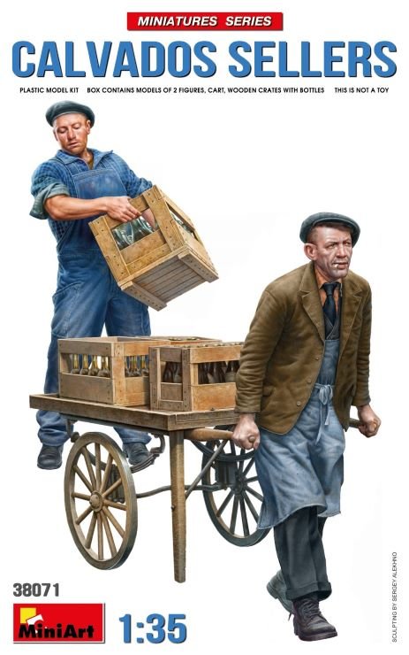 Mini Art - Calvados (Brandy) Sellers w/crates 1:35