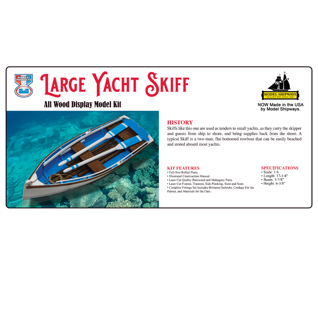 Midwest - 947 Large Yacht Skiff 1:6 Scale