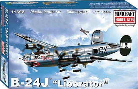Minicraft - B-24J 8'th Af 1:72