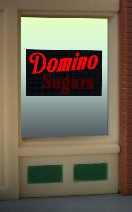 Miller Eng. - Ho/N Domino Window Sign