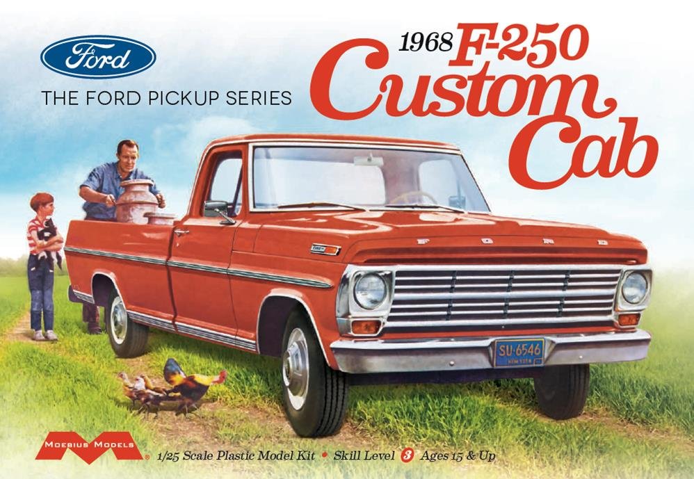 Moebius - '68 Ford F-250 Custom Cab Pickup 1:25