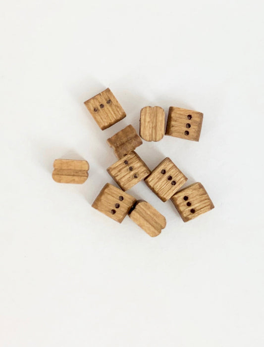 Model Expo - 1/4" (7mm) Walnut Triple Sheave Block 20 pcs