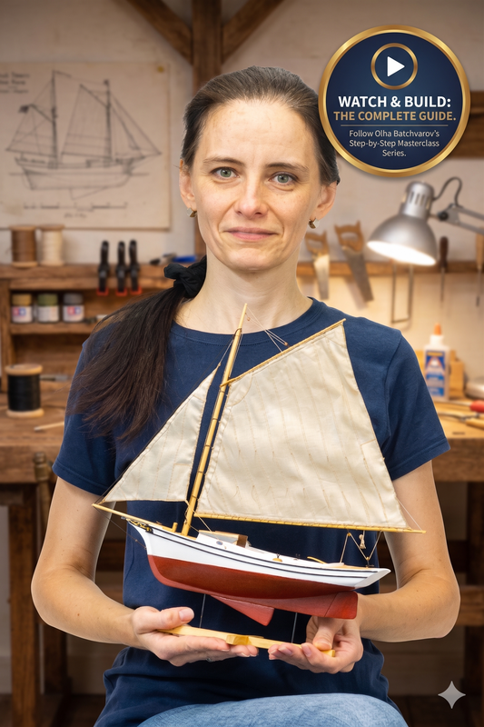 Midwest Muscongus Bay Lobster Smack – 1:24 Scale Wooden Model Kit