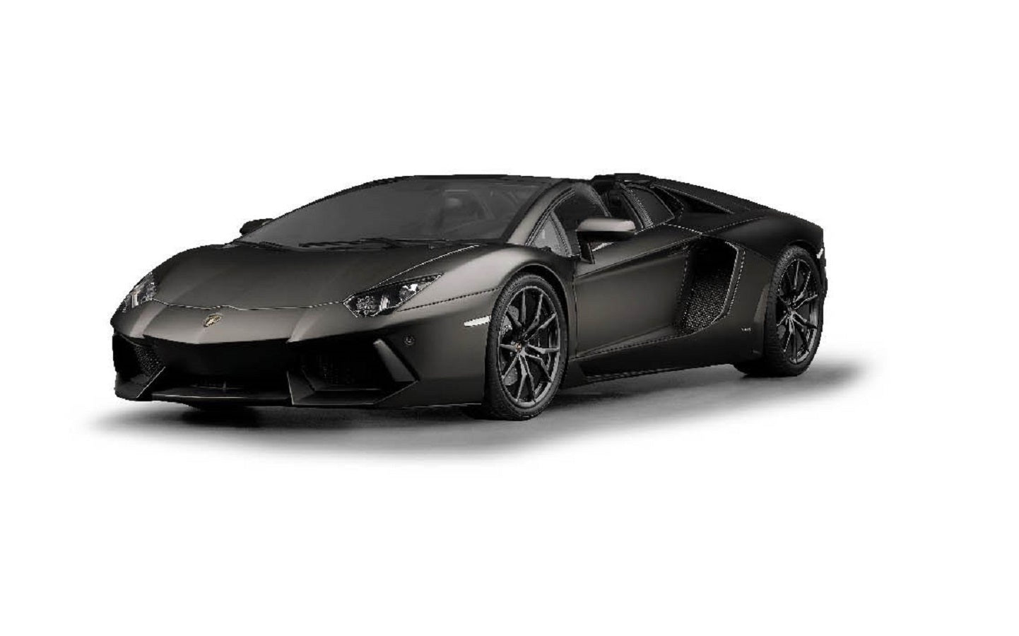 Pocher Lamborghini Aventador LP 700-4 Roadster Nero Nemesis Matte Black 1:8 Die-cast Metal Kit