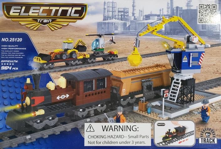 Rr Conveyance Train - Steam Train W/Crane Powered