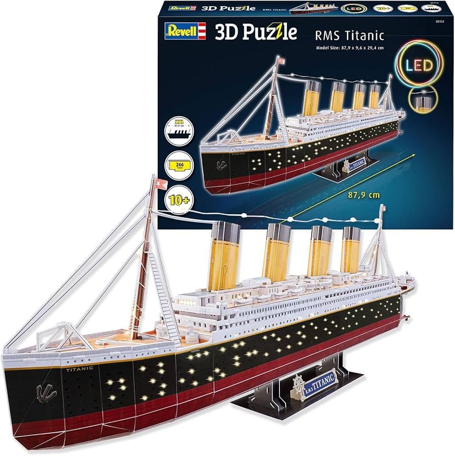Revell - RMS Titanic 3D Puzzle LED Edition