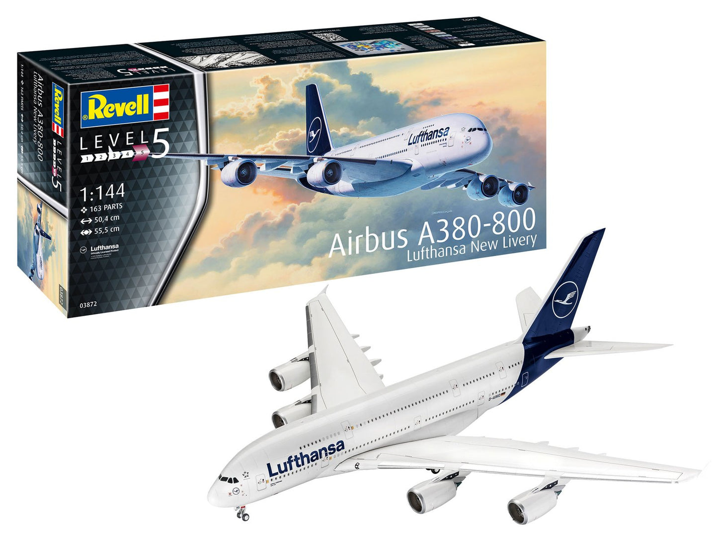 Revell - Airbus A380-800 Lufthansa Livery 1:144
