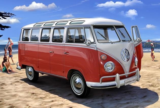 Revell - VW 1962 T1 SAMBA BUS 1:24