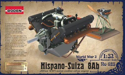 Roden - Hispano-Suisa 8Ab Engine 1:32