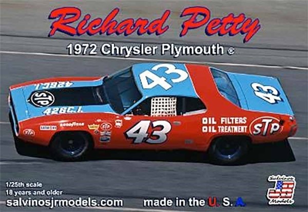 Salvinos Jr - '72 Plymouth Chrysler Daytona Petty 1:24