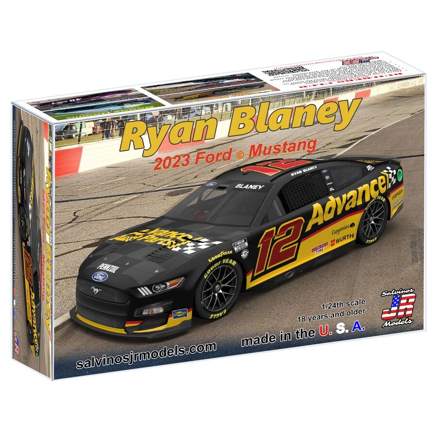 Salvinos Jr - '23 Mustang Ryan Blaney #12 Advance 1:24
