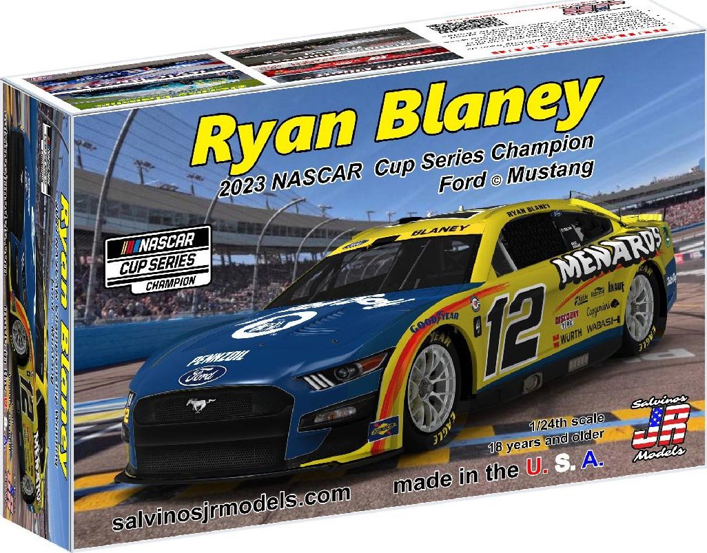 Salvinos Jr - '23 Ryan Blaney Mustang Cup Champ 1:24
