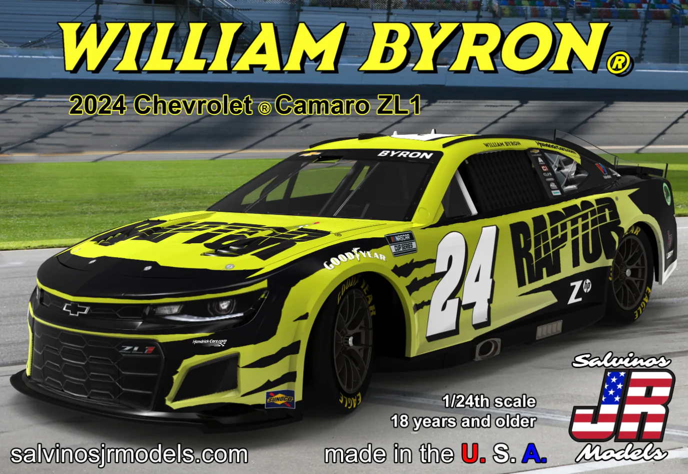 Salvinos Jr - '24 Camaro ZL1 William Byron 1:24