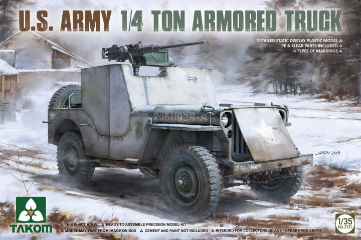 Takom - US Army 1/4 ton Armored Truck 1:35