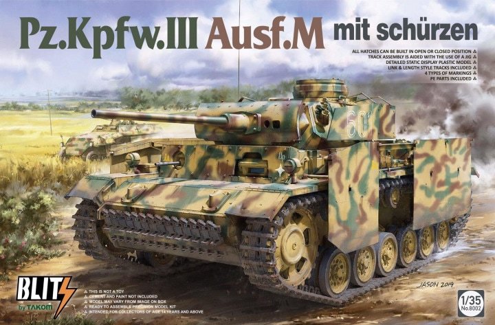Takom - PZ.KPFW.III.AUSF.M Mit Schurzen 1:35