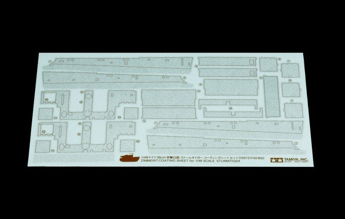 Tamiya - Zimmerit Coating Sturmtigr :48