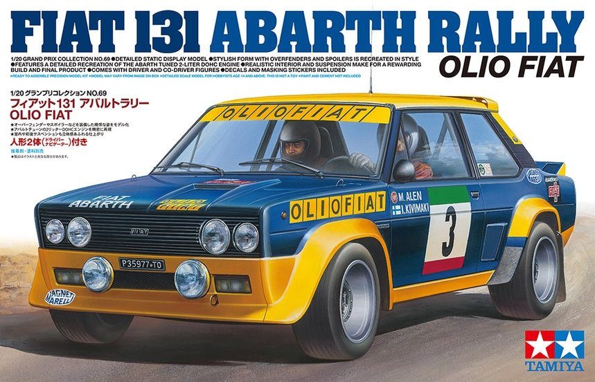 Tamiya - Fiat 131 Abarth Rally Olio Fiat 1:20