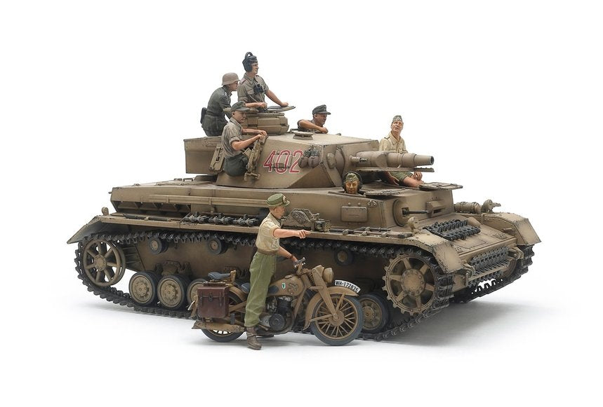 Tamiya - Panzerkampfwagen IV Ausf.F & Motorcycle