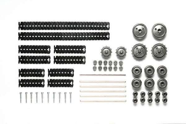 Tamiya - Track/Wheel Set Black/Met Gray