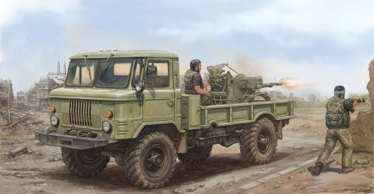 Trumpeter - Russian GaZ66 Gun Truck 1:35