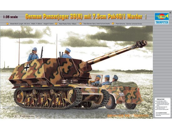 Trumpeter - German 39H Tank W/75mm 1:35
