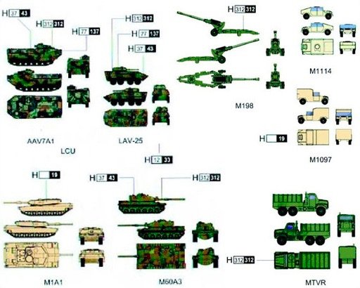 Trumpeter - Us Marines Armor Accesor 1:350
