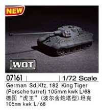Trumpeter - German King Tiger w/105mm KWK L/68 1:72