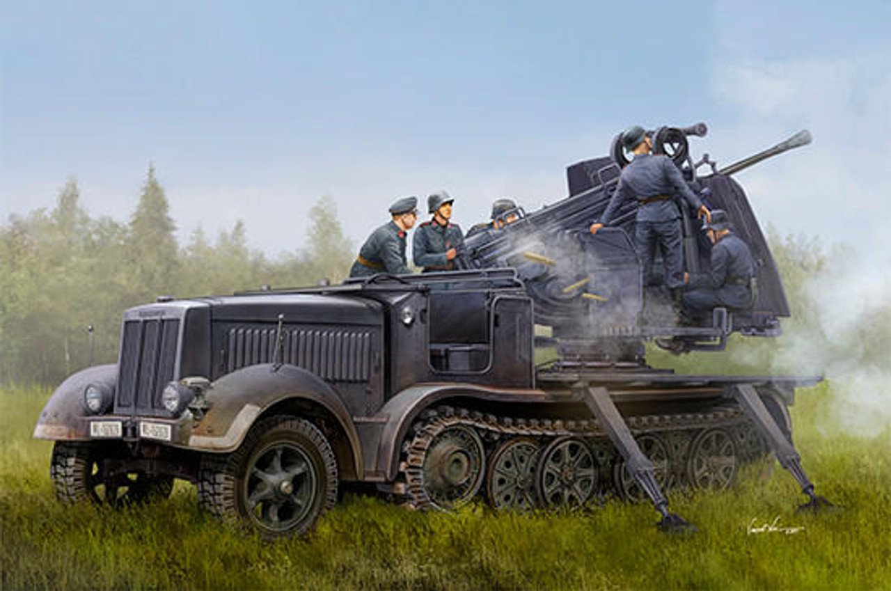 Trumpeter - 12T Halftrack w/5cm Flak 41 1:35