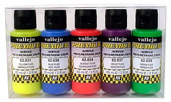 Vallejo - Premium Colors Fluoresent Set(5)