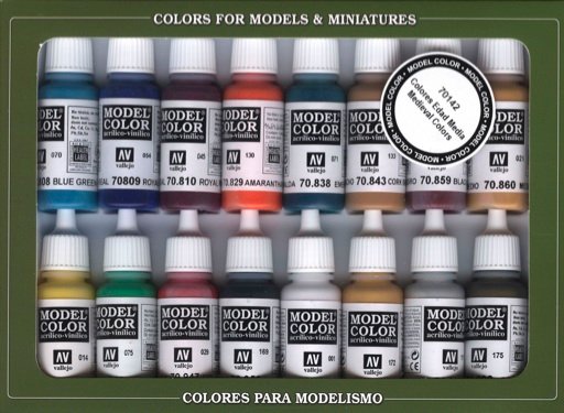 Vallejo - Model Color Medieval Colors set of 16