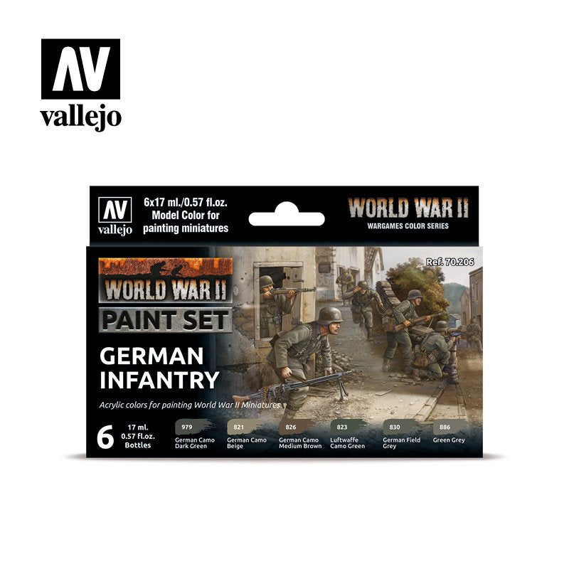 Vallejo - Model Color WW2 German Infantry set of 6