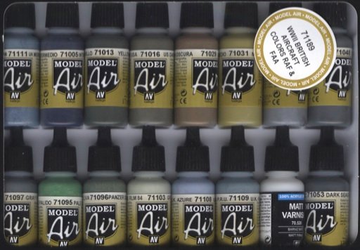 Vallejo - Model Air WW2 RAF/FAA 16 Color Set