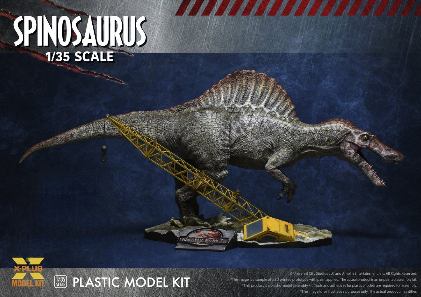 X-Plus - Spinosaurus Jurassic Park III Kit 1:35