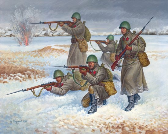 Zvezda - Soviet Infantry Winter 1:72