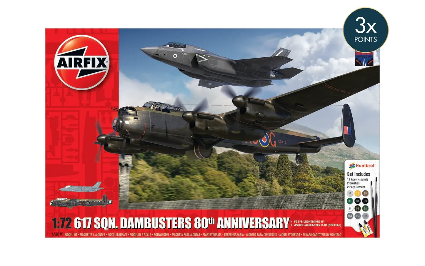 Airfix - Dambusters 80th Anniversary Gift Set 1:72 Scale