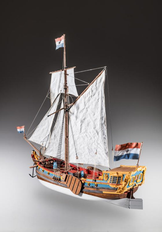 Dusek-Mamoli - Dutch Statenjacht Wood Model Ship Kit D023 Scale 1:48