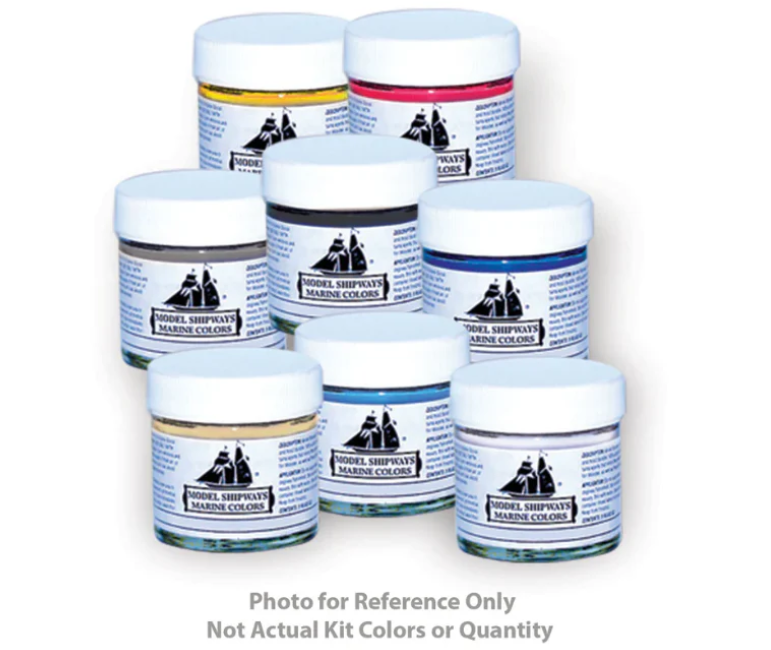 Dusek Mamoli MV40 Royal Louis Blue Shadow Acrylic Paint Set - 7 x 1oz. Botles