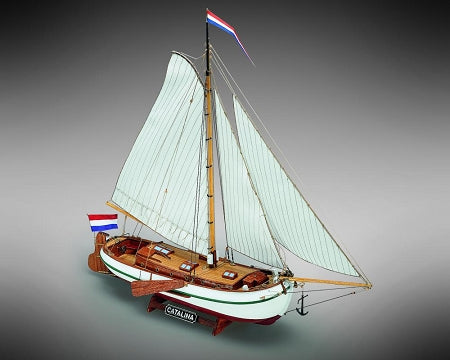 Dusek-Mamoli - Mamoli MV51 Catalina - Wood Plank-On-Frame Ship Model Kit -Length: 570 mm (23''), Height: 485 mm (19'') Scale 1/35