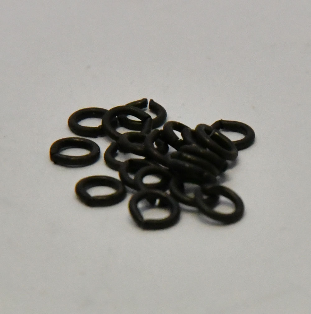 Mantua - 32880 4mm (0.16") Burnished Split Rings - Pack of 20